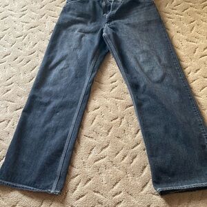 Gap Mens Worker Jean Ouvrier Straight Leg Black Denim Jeans Size 32x30